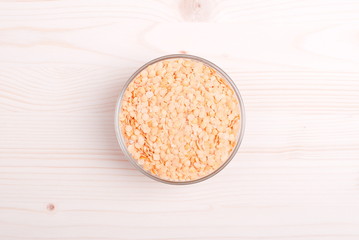 raw lentils on board diet food