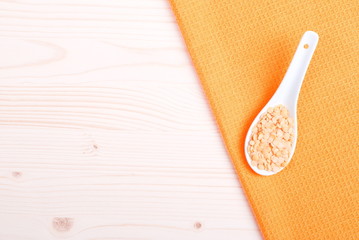 raw lentils on board diet food