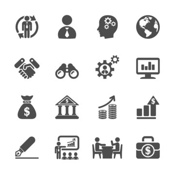 business and management icon set 2, vector eps10