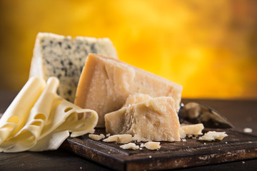 Various types of cheese