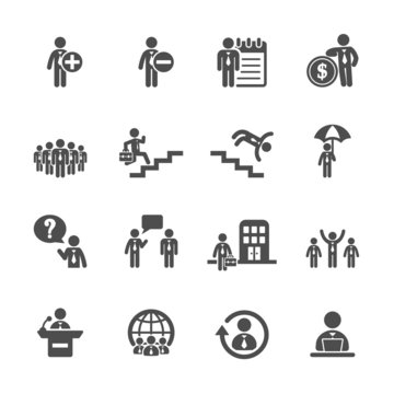 business and human resource management icon set 3, vector eps10