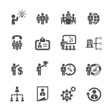 business and human resource management icon set 2, vector eps10