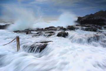 Wild Waves at Blowhole Point Rock Pool
