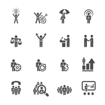 business and management icon set 6, vector eps10