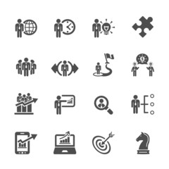 business and strategy icon set 3, vector eps10