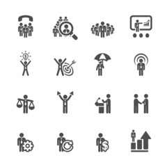 business and management icon set 6, vector eps10