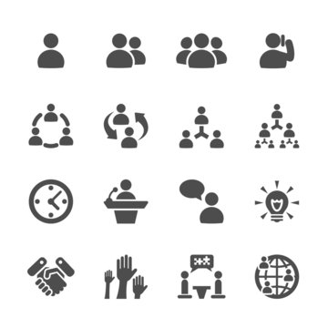 business and management icon set 7, vector eps10