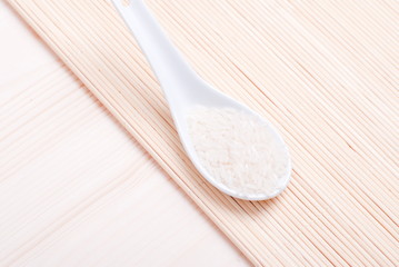 uncooked rice on board diet food