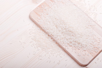 uncooked rice on board diet food