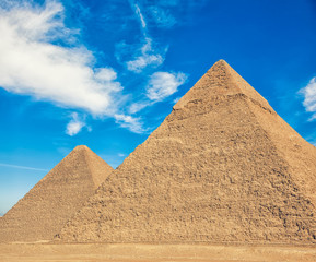 Obraz na płótnie Canvas The Pyramids in Egypt