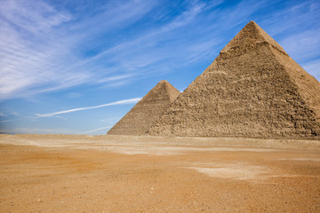 Fototapeta na wymiar The Pyramids in Egypt