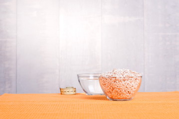 raw oatmeal diet food on board