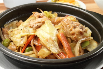 野菜炒め定食