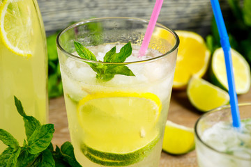 Fresh lemonade drink