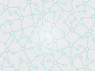 Abstract molecules medical background