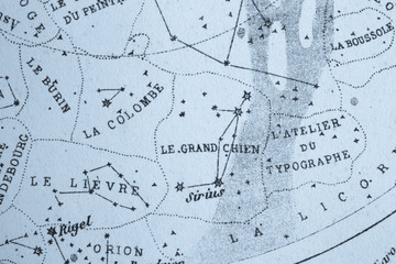 アンティークの天体図