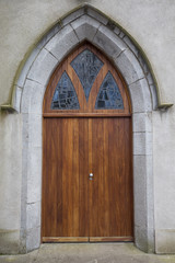 Catholic Irish church door
