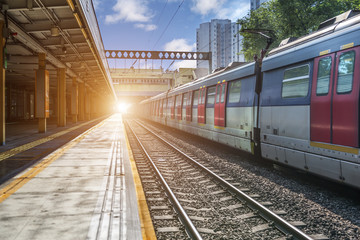 Naklejka premium The way forward railway