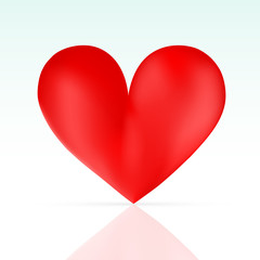 Heart shape as symbol for Valentines Day