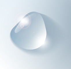 Water drop, vector, isolated, transparent, realistic