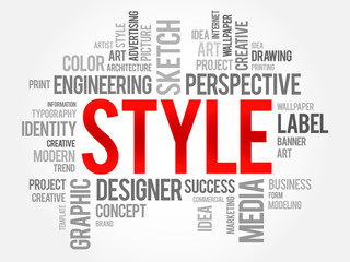 STYLE word cloud concept