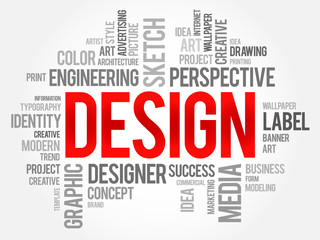 DESIGN word cloud concept