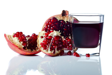 pomegranate and juice