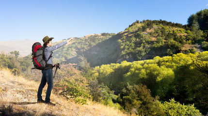 Naklejka premium Enjoying nature wilderness!