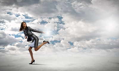 Obraz premium Running in a hurry