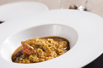 Rice with lobster