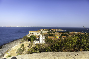 Fototapeta na wymiar Paysage, île de Gorée, Sénégal