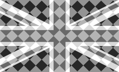 London flag BW