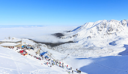 Winter in Tatras, on the top of Kasprowy Wierch