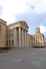 Obraz premium The building of the State Security Committee of the Republic Bel