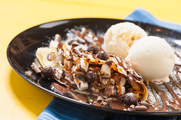 ice cream crepe