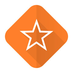 star orange flat icon