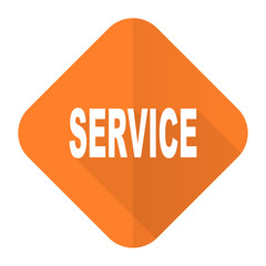 service orange flat icon