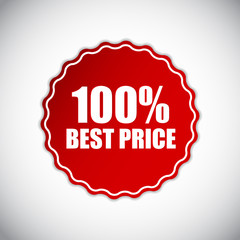 Best Price Golden Label Vector Illustration