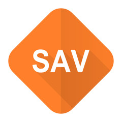 sav orange flat icon