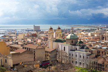 Sardegna, Cagliari, quartiere di Stampace e porto