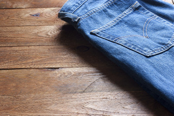 Texture of jeans trousers