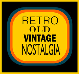 retro nostalgic graphic design