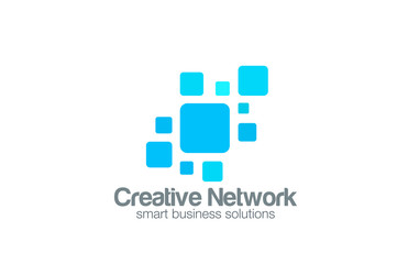 Social Network Logo abstract design vector