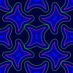 Pattern on a blue background