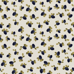 back olives seamless pattern