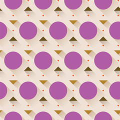 Abstract geometric seamless pattern with long shadow