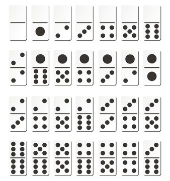 domino cards - black