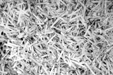 Scrap of shredded paper  background