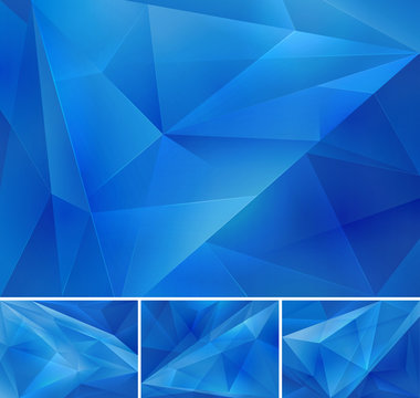 geometric blue all