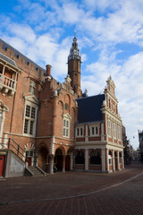Fototapeta na wymiar City Hall on the Grote Markt, Haarlem